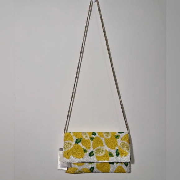NWT ANIK KRAFT Beaded Lemon Purse - Picture 4 of 7